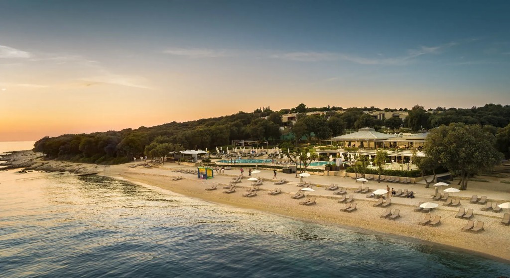 Beach and resorts near Rovinj